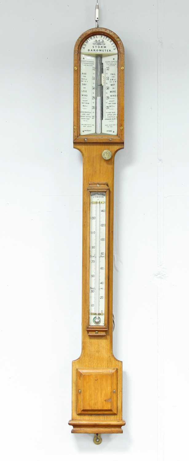 Lot 339 - An Admiral Fitzroy's Storm barometer and...