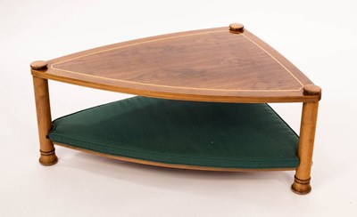 Lot 640 - An American black walnut and sycamore inlaid...