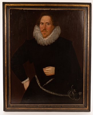 Lot 190 - English School, Late 16th Century/Portrait of...