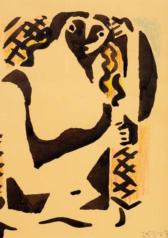 Lot 564 - Mary Audsley (1919-2008)/Abstract Figure/dated...
