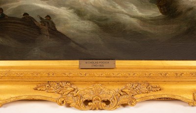 Lot 59 - Circle of Nicholas Pocock/A Shipwreck/with...