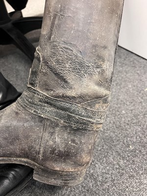 Lot 175 - Three pairs of leather hunting boots