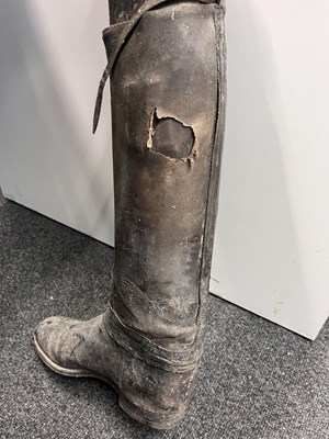 Lot 175 - Three pairs of leather hunting boots