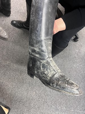 Lot 175 - Three pairs of leather hunting boots