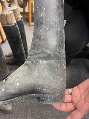 Lot 175 - Three pairs of leather hunting boots