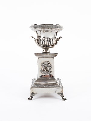 Lot 61 - A Continental white metal urn