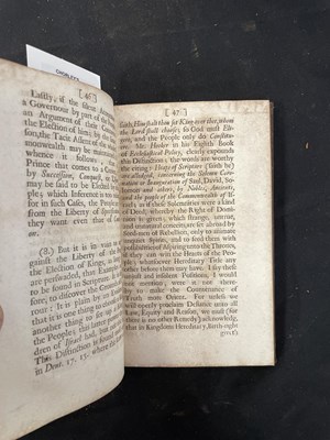 Lot 268 - Filmer (Sir Robert) Patriarcha: or The Natural Power of Kings