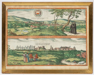 Lot 22 - Braun (Georg) and Hogenberg (Franz) Oxonium Nobile Anglie Oppidum Septenrionalem