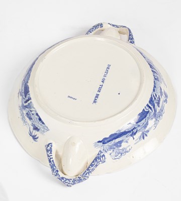 Lot 505 - A group of Spode blue and white pearlware from the 'Indian Sporting' series