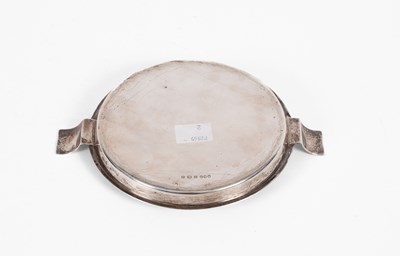 Lot 20 - A two-handled circular silver dish