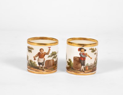 Lot 525 - Two Paris porcelain coffee cups