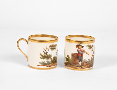 Lot 525 - Two Paris porcelain coffee cups