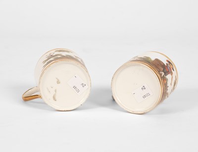 Lot 525 - Two Paris porcelain coffee cups