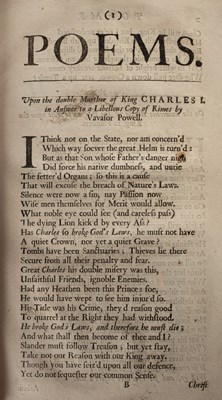 Lot 348 - Philips (Katherine) Poems by the most deservedly admired Mrs Katherine Philips