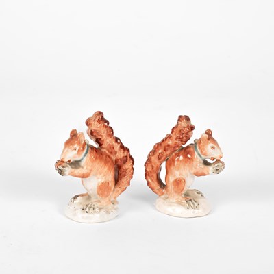 Lot 536 - A pair of small Derby squirrels
