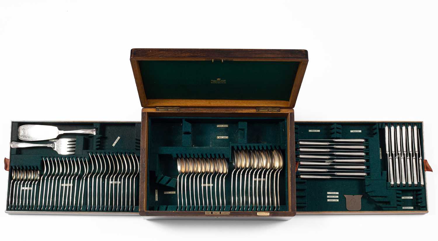 Lot 99 - A Mappin & Webb canteen of silver plated cutlery