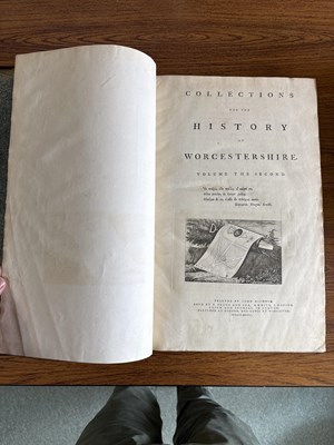 Lot 415 - Nash (Thomas) Collections for the History of Worcestershire