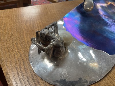 Lot 20 - A modernist silver table centrepiece