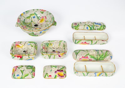 Lot 261 - A Staffordshire pottery wash set