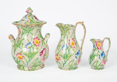 Lot 261 - A Staffordshire pottery wash set