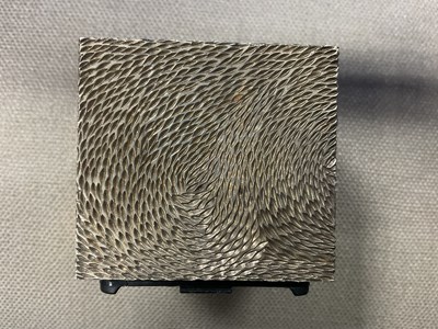Lot 23 - Stuart Devlin (1931-2018) A textured silver table lighter