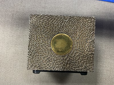 Lot 23 - Stuart Devlin (1931-2018) A textured silver table lighter