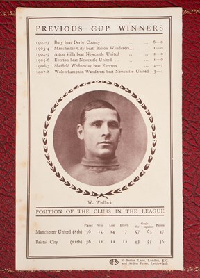 Lot 1909 English [FA] Cup Final Football Programme