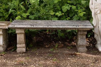 Lot 512 - A composition stone bench