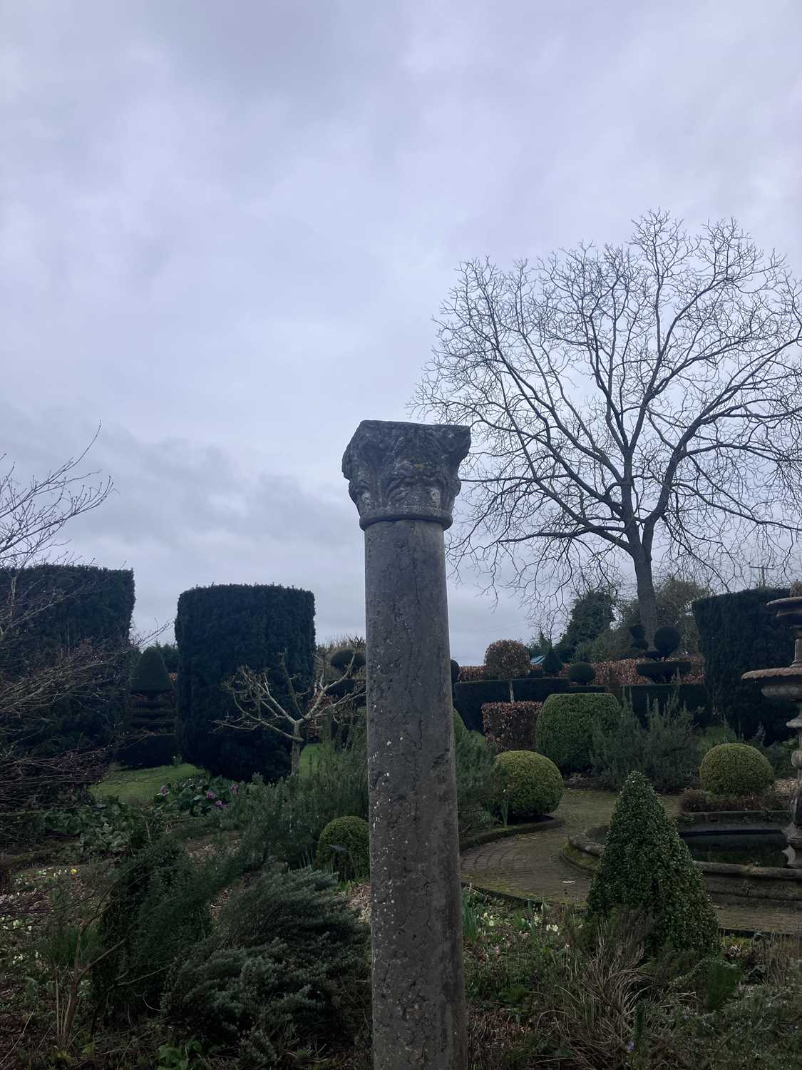 Lot 521 - A pair of ancient Roman pillars