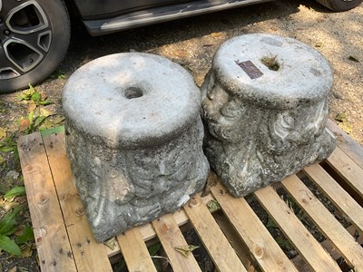 Lot 521 - A pair of ancient Roman pillars