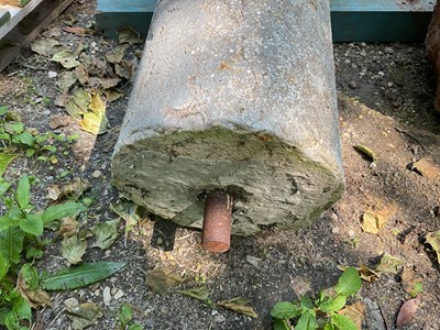 Lot 521 - A pair of ancient Roman pillars