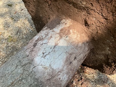 Lot 521 - A pair of ancient Roman pillars