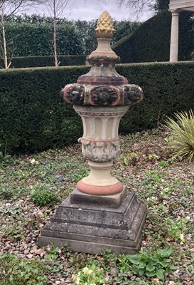 Lot 539 - A composition stone urn