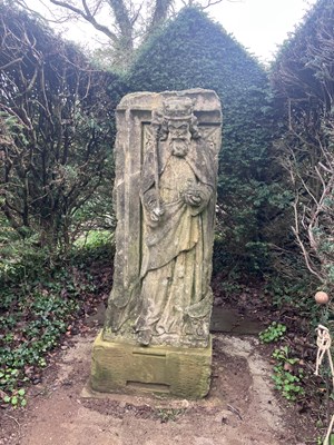 Lot 544 - A carved stone figure of Henry II