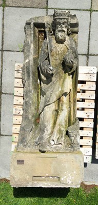 Lot 544 - A carved stone figure of Henry II