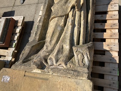 Lot 544 - A carved stone figure of Henry II