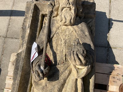 Lot 544 - A carved stone figure of Henry II