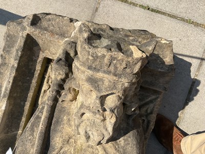 Lot 544 - A carved stone figure of Henry II