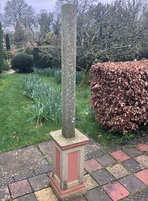 Lot 566 - A square column on plinth