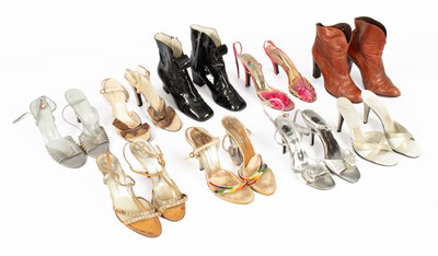 Lot 375 - Three pairs of Christian Dior stilettoes